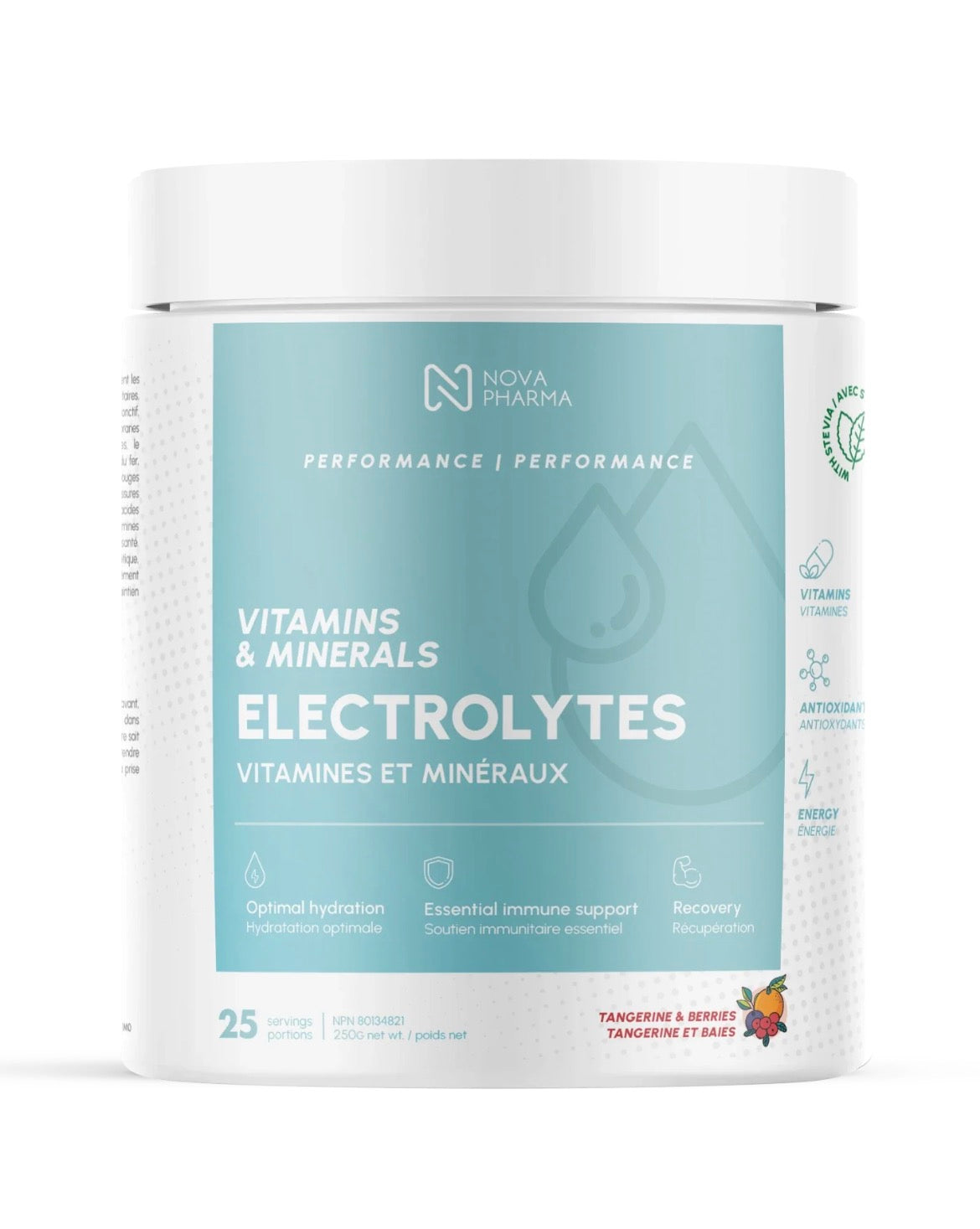 Nova Pharma Electrolytes - 250g - 25 Servings
