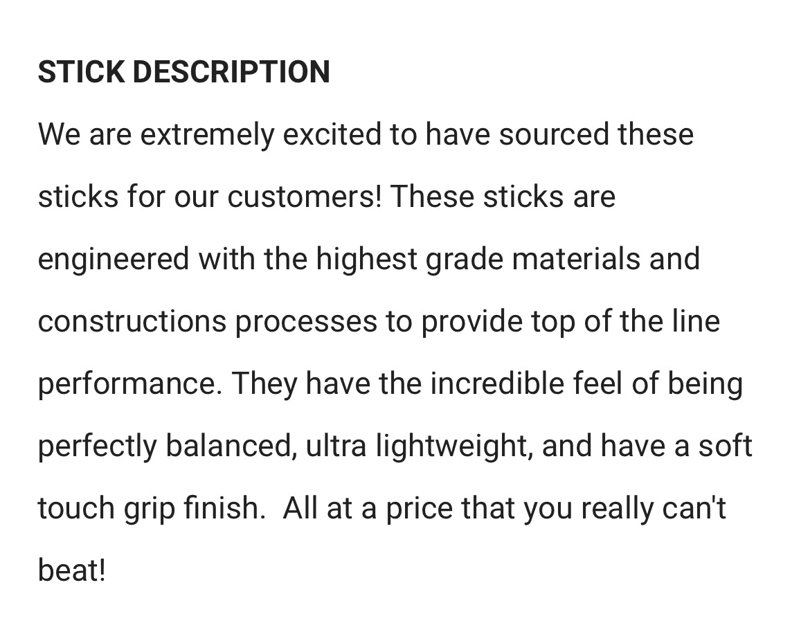 PRO BLACKOUT™ - P28 Curve Right - (EXTRA LITE) 75 Flex Sr. Hockey Stick