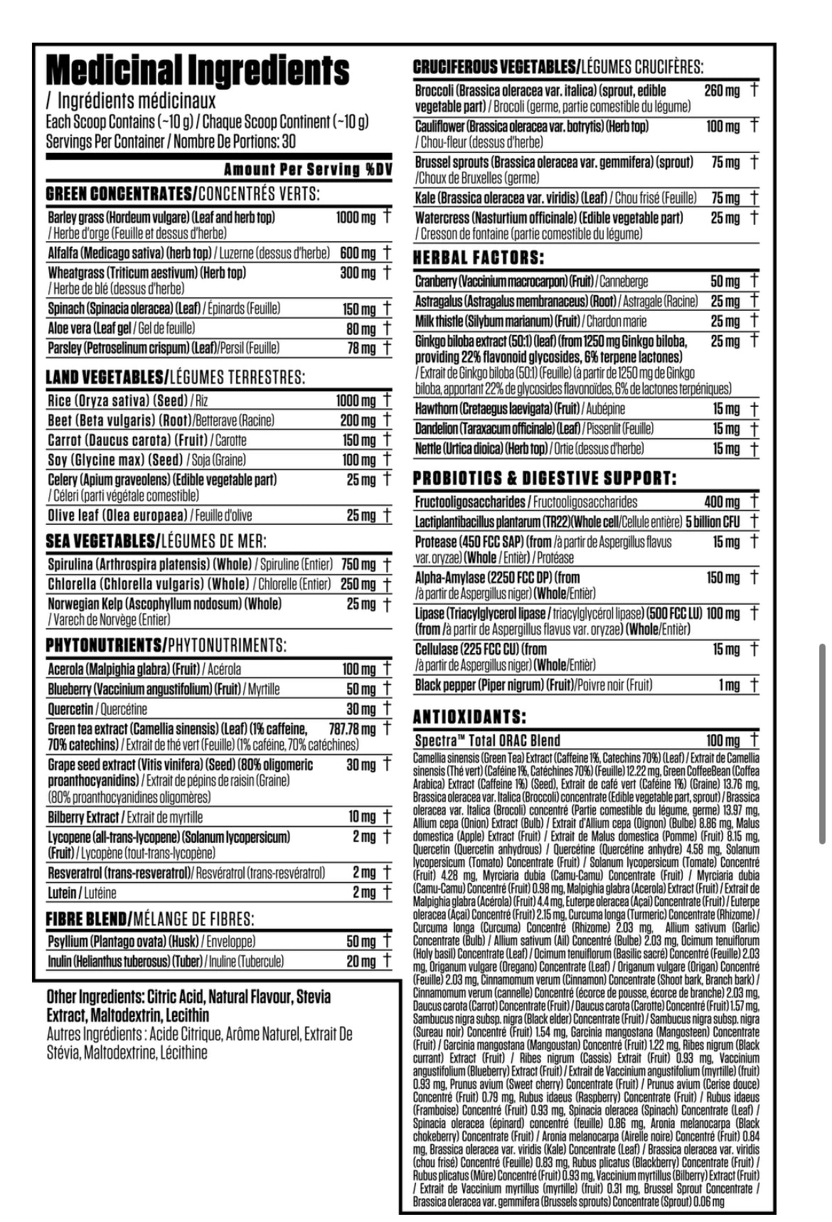 Essential greens - TC Nutrition 271 grams (30 servings)
