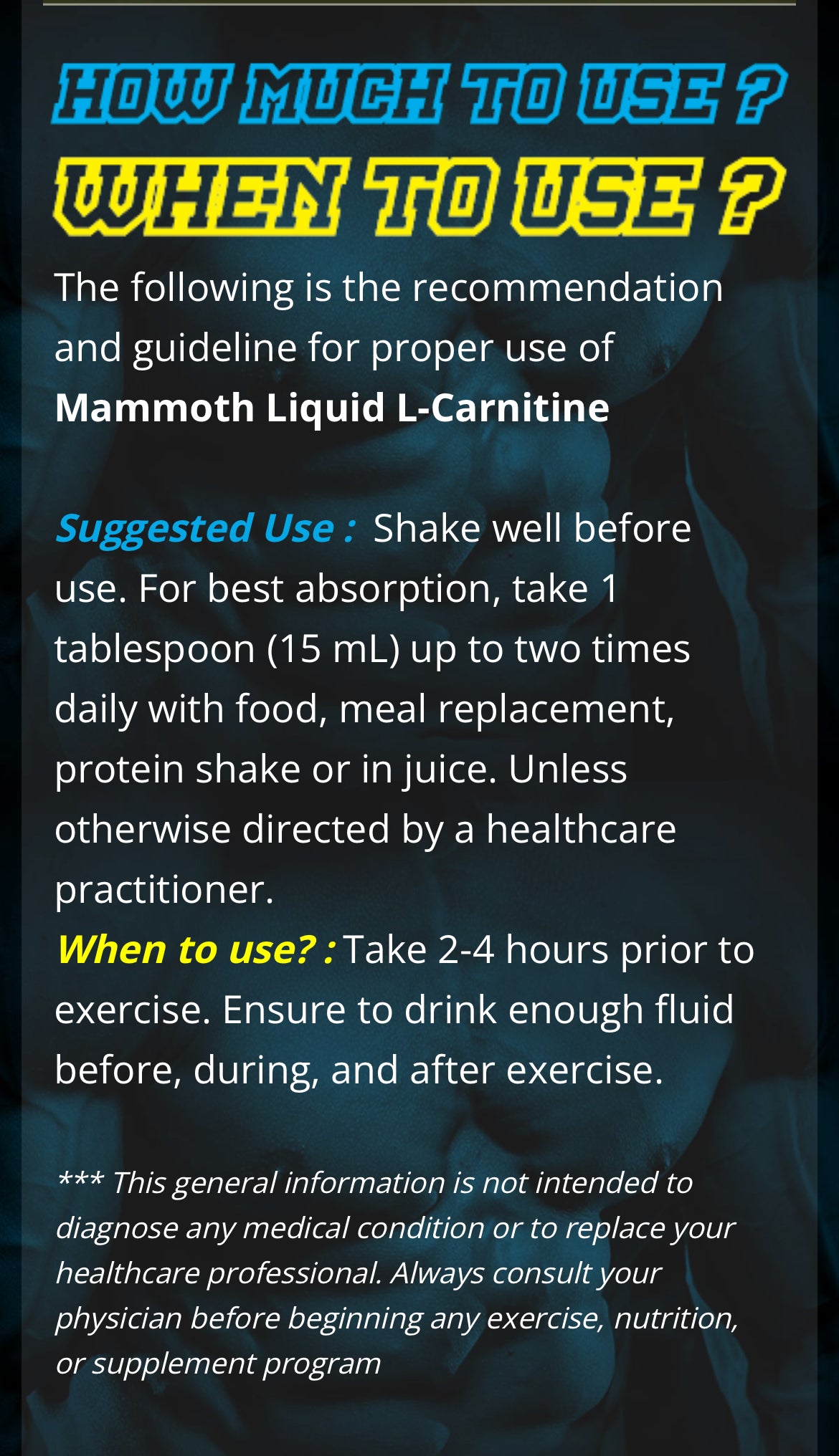 Mammoth L-Carnitine 473ml