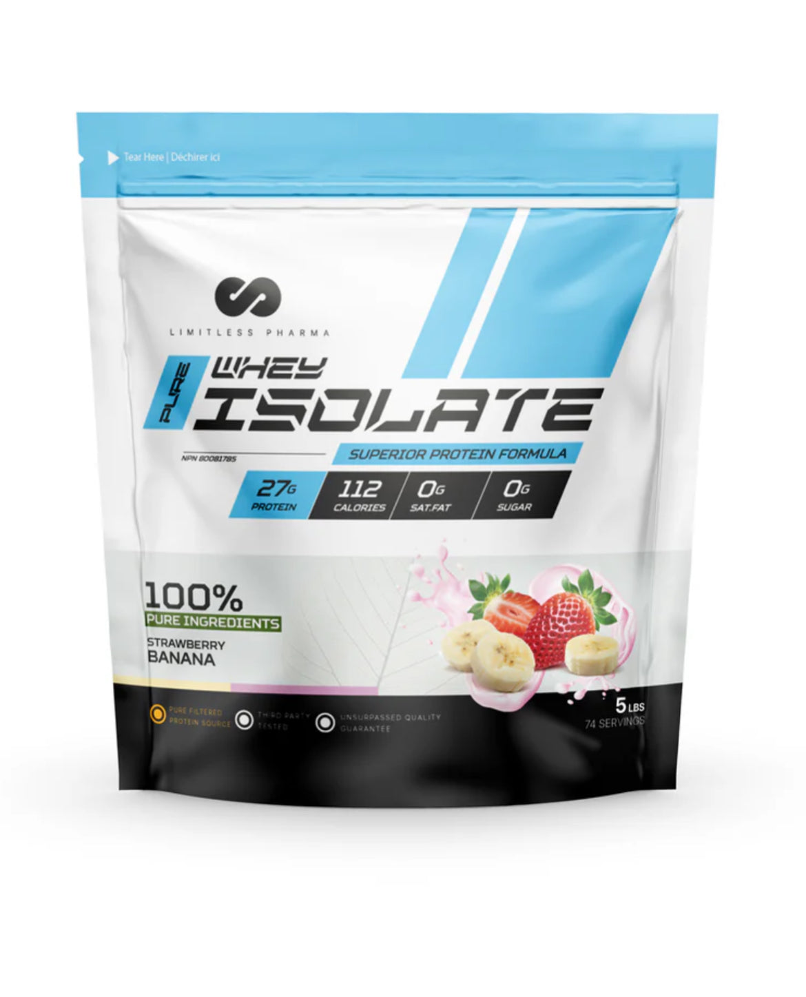 Limitless 5lbs Whey Isolate - 3 Flavors