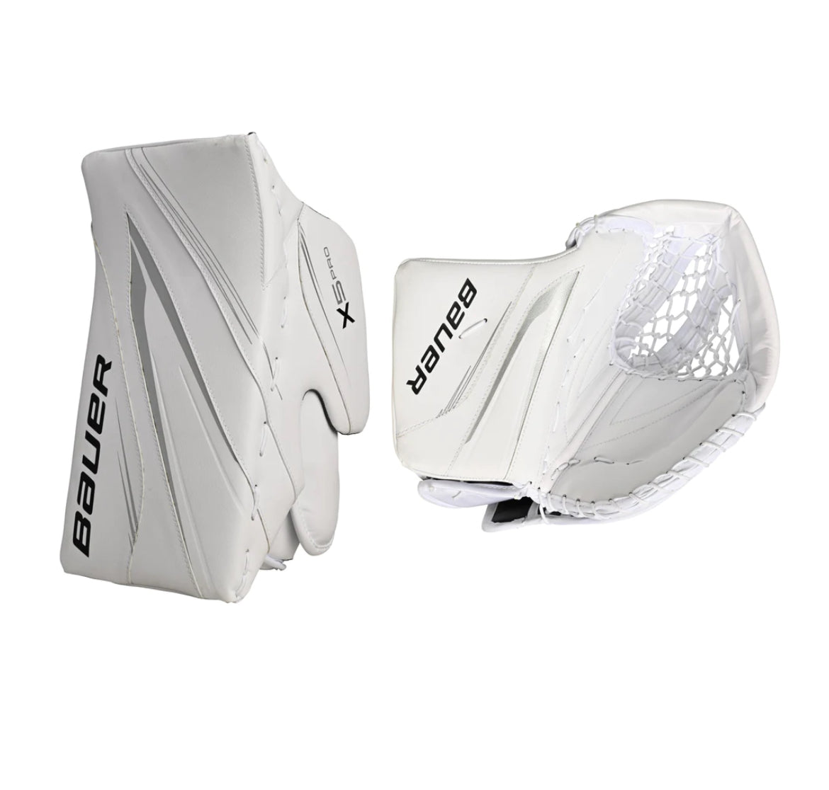 Bauer Vapor X5 Pro Goalie Catcher & Blocker Sr. - White