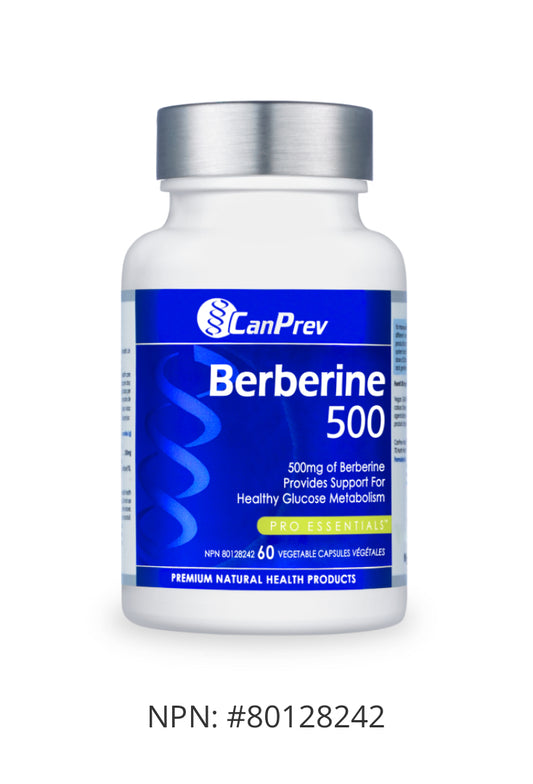 CanPrev Berberine 500mg - 60 capsules.