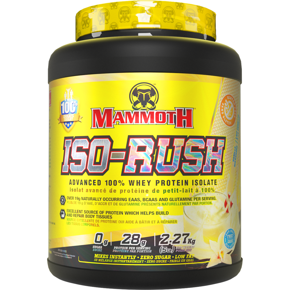 5lbs Mammoth Iso-Rush Isolate - 2 Flavors