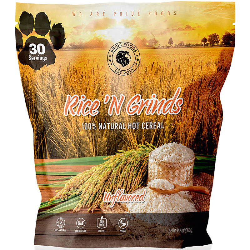 Rice 'N Grinds - Natural Hot Rice Cereal - BB 06/25