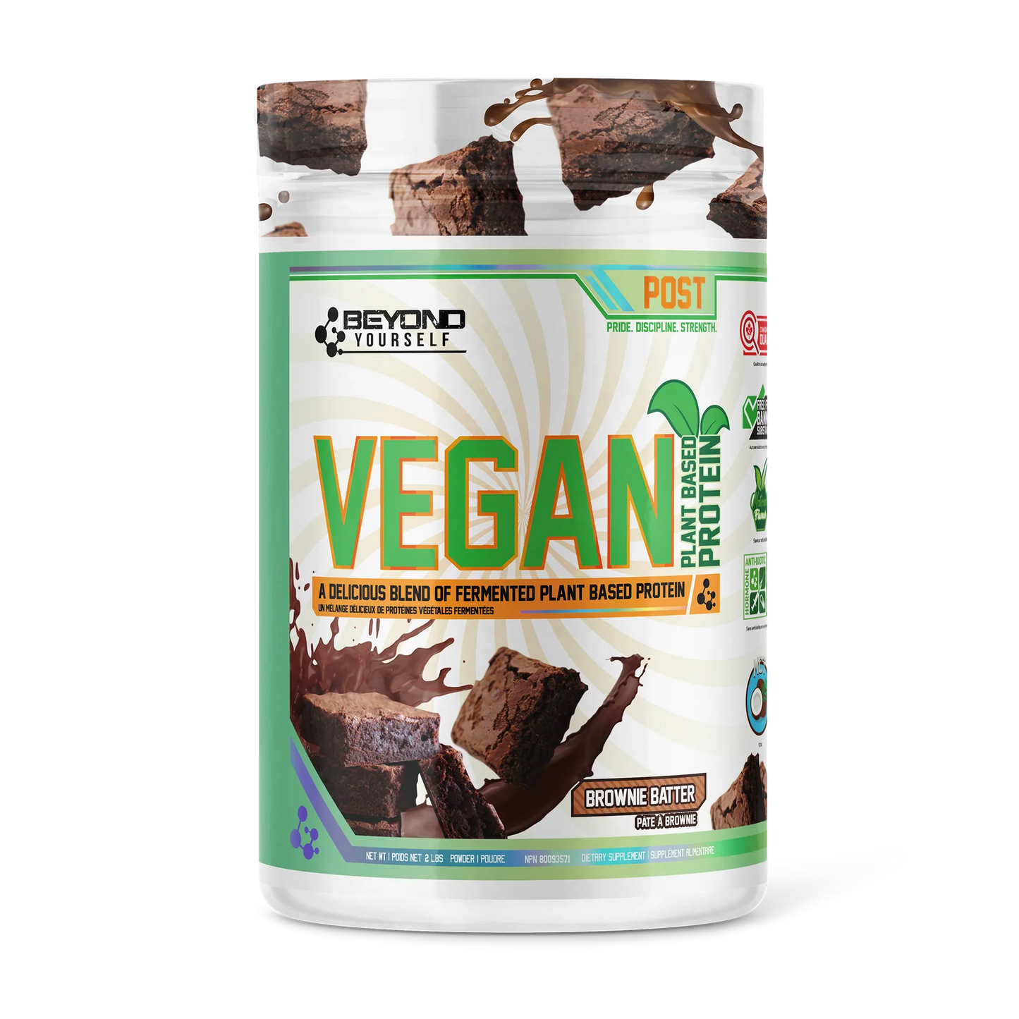 Vegan Protein 2lbs Chocolate Brownie Batter