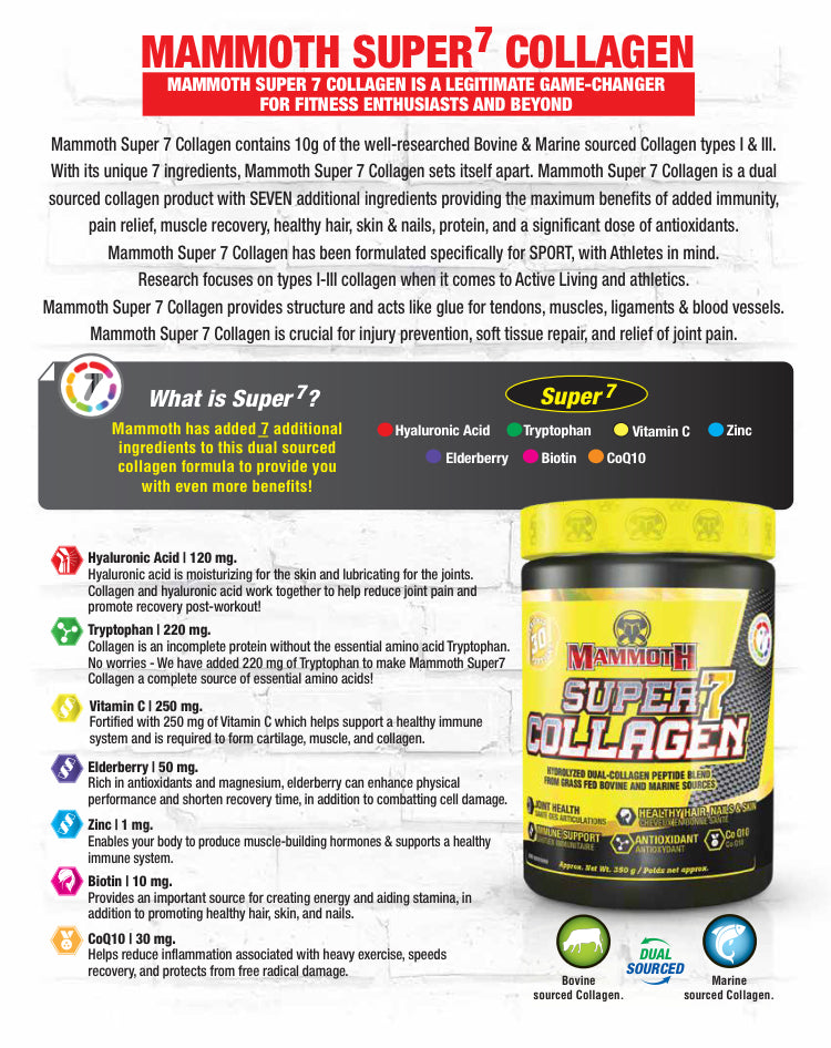 Mammoth Super 7 Collagen - 350g