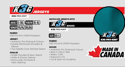 Kobe K3G Pro Goalie Jerseys.