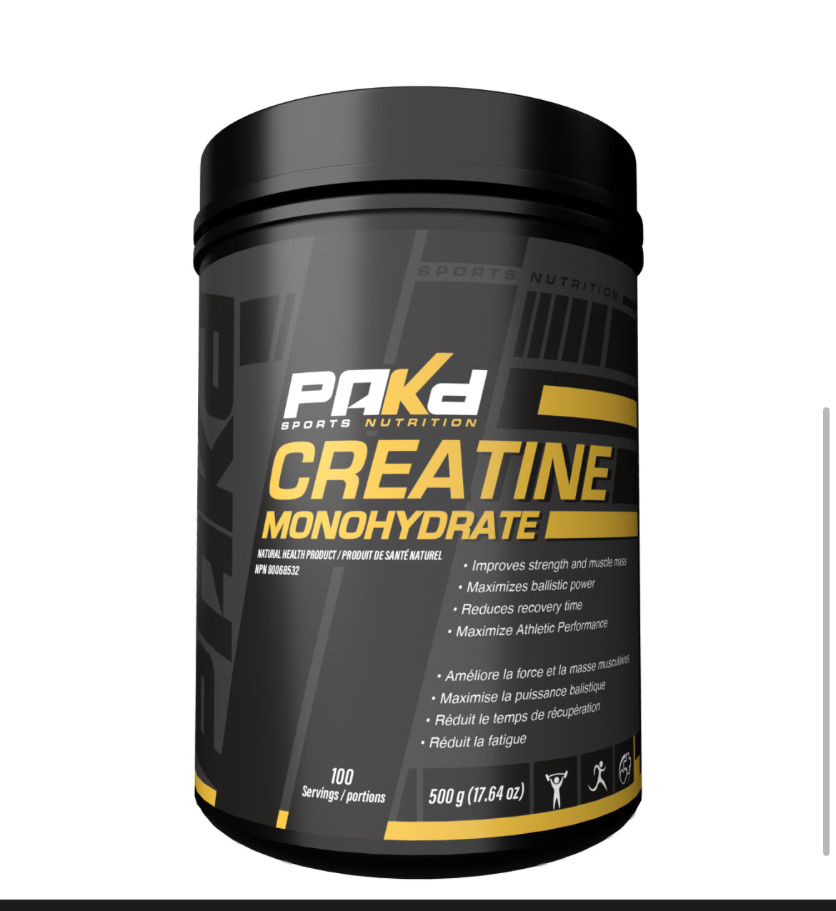 Pakd Nutrition 500g Creatine Monohydrate