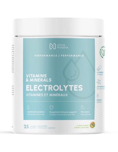 Nova Pharma Electrolytes - 250g - 25 Servings