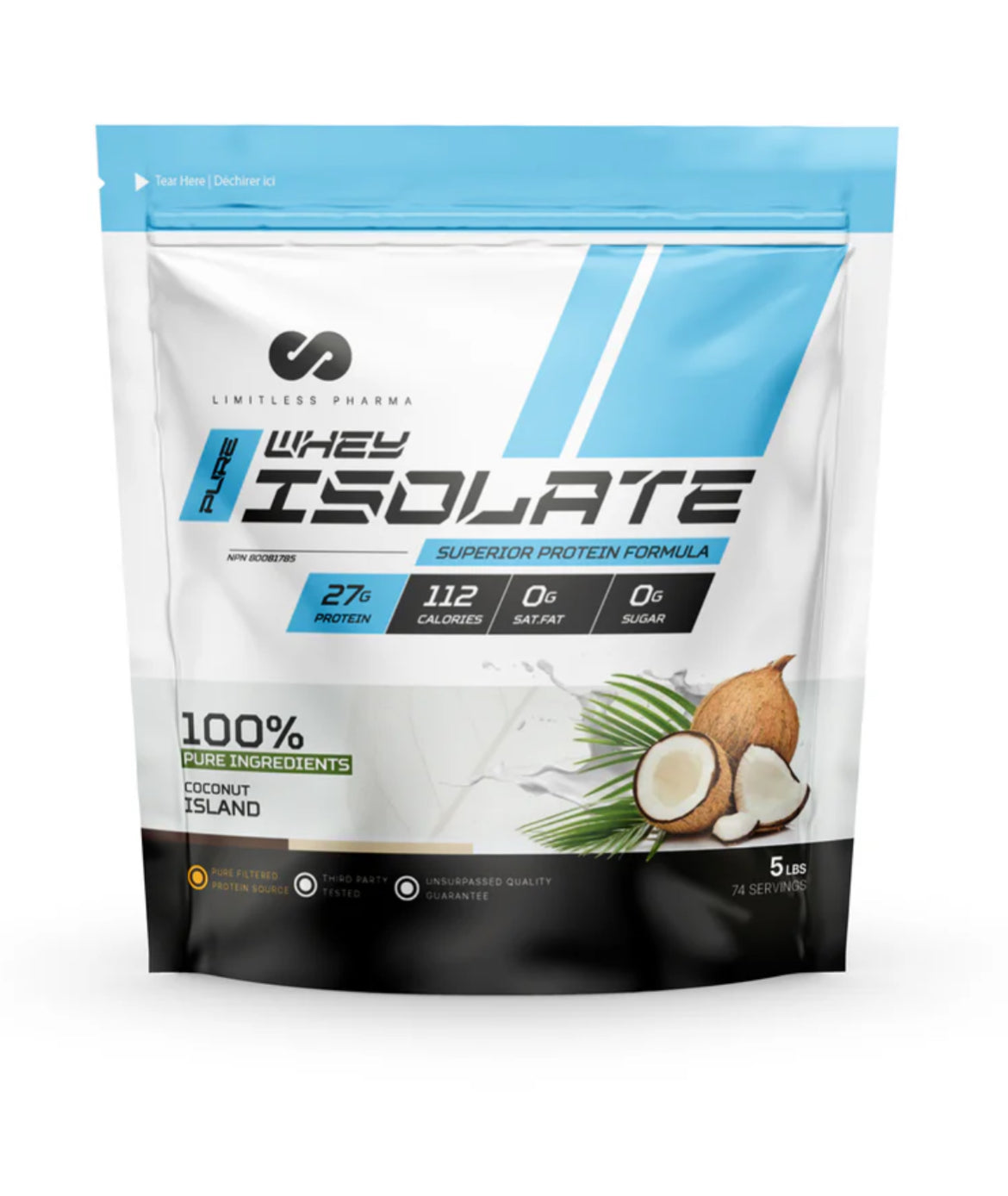 Limitless 5lbs Whey Isolate - 3 Flavors