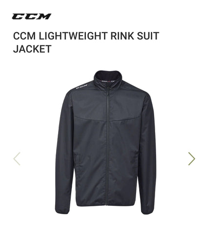 CCM Lightweight Rink Suit Jacket - Black - Large