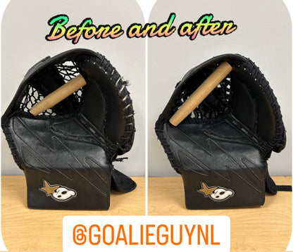 Goalie Glove Perimeter Lacing