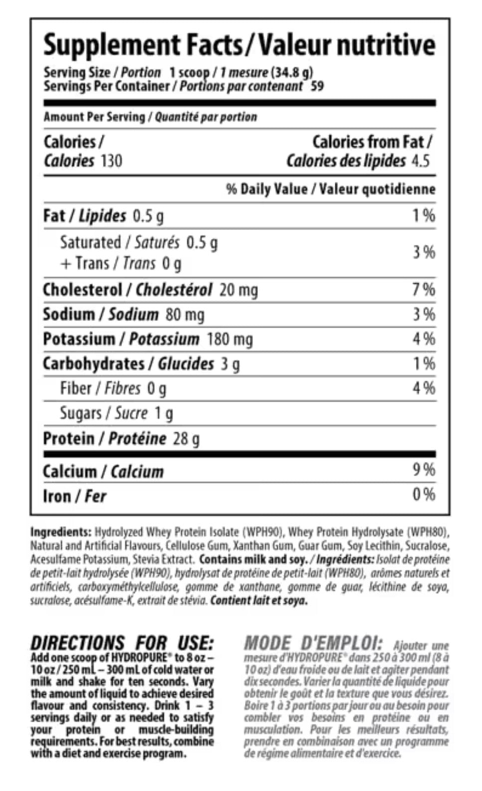 Nutrabolics HydroPure Protien 4.5lbs Vanilla Ice Cream