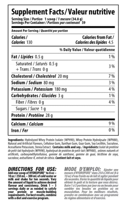 Nutrabolics HydroPure Protien 4.5lbs Vanilla Ice Cream