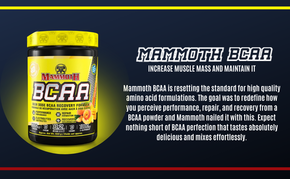 Mammoth BCAA - 540g - Superfruit 40 servings no